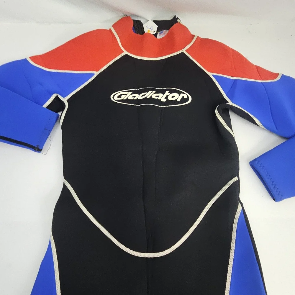 Gladiator Scuba Diving Wet Suit Size 12 Brack Pull Zipper‎ Black Surf Snorkeling